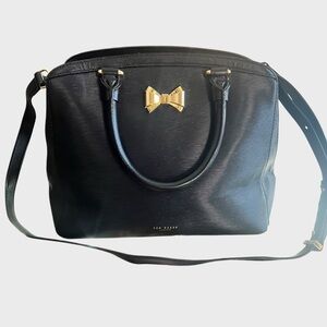 Ted Baker London Cala Bow Black Leather.